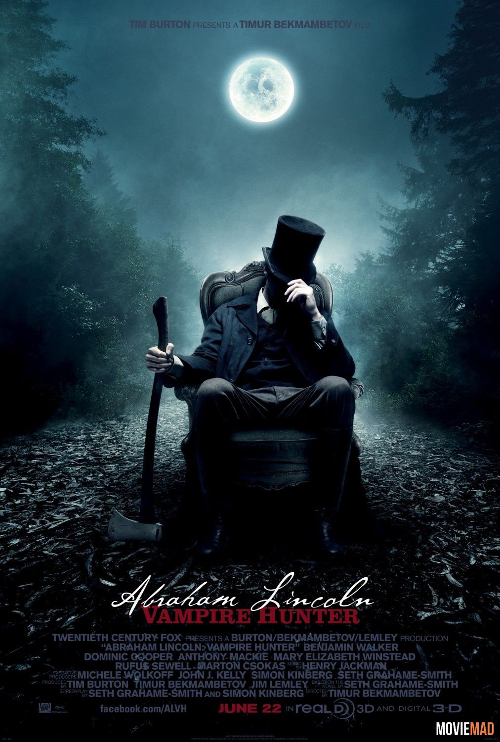 Abraham Lincoln Vampire Hunter 2012 Hindi Dubbed BluRay Full Movie 720p 480p Movie