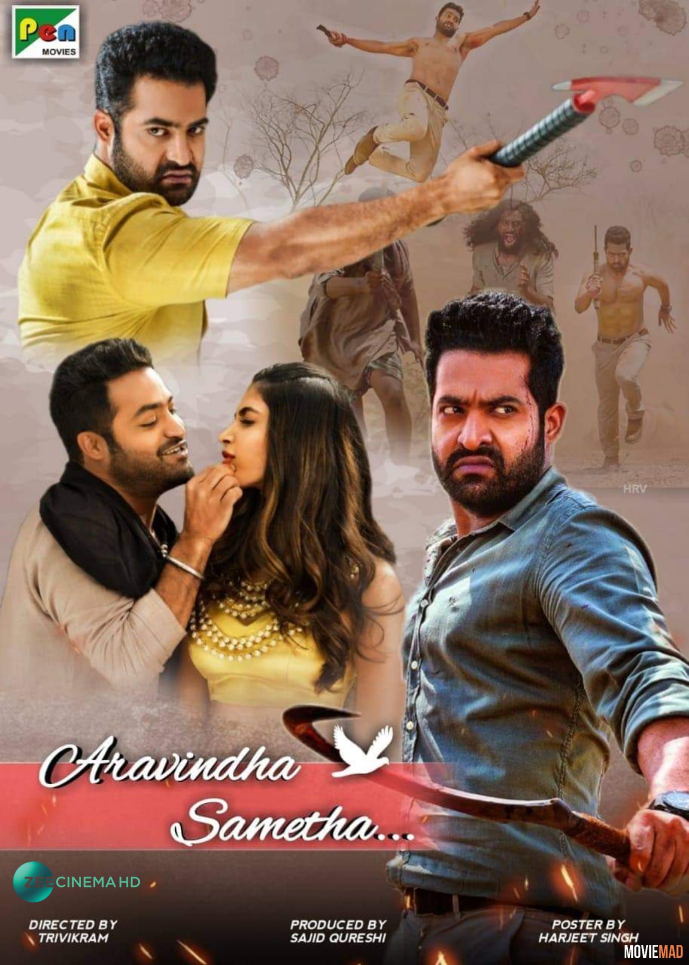 Aravindha Sametha 2018 UNCUT Hindi Dubbed HDRip Full Movie 720p 480p