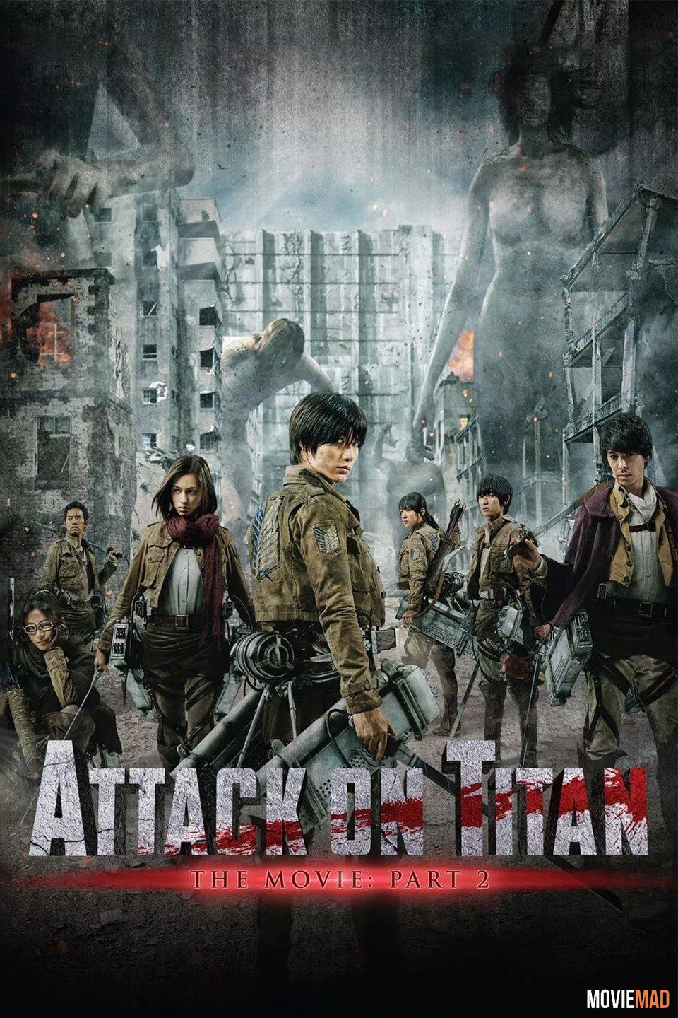 Attack on Titan Part 2 2015 BluRay Dual Audio Hindi ORG ESubs 720p 480p Movie