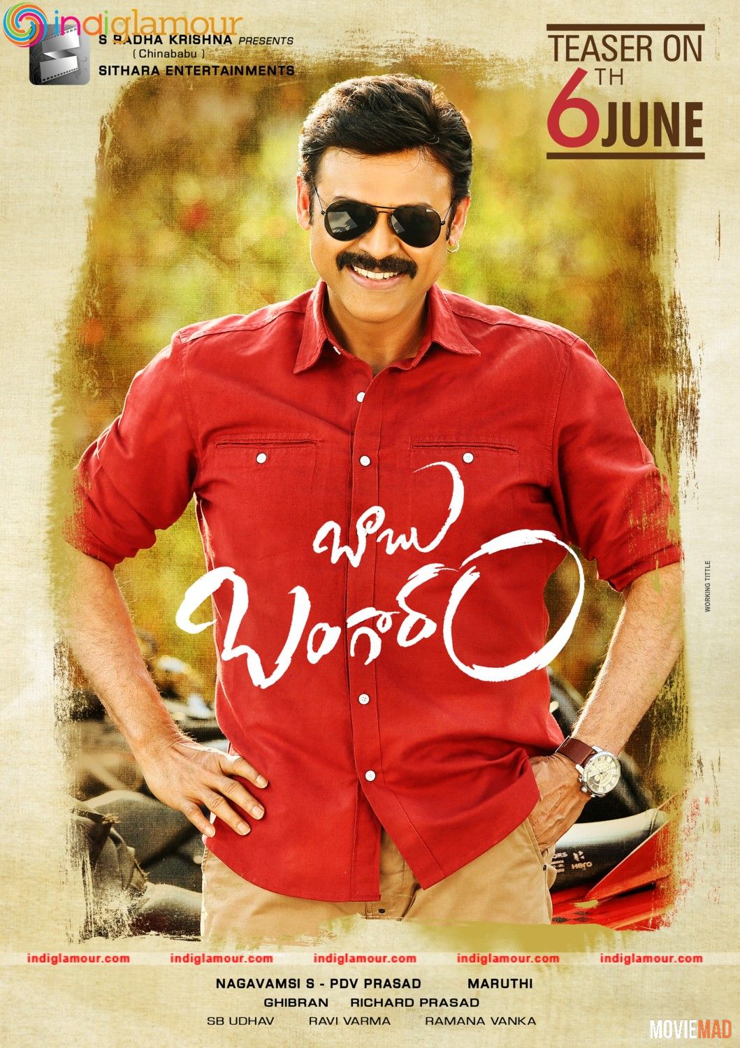 Babu Bangaram 2016 WEB-DL Hindi Dubbed 720p 480p