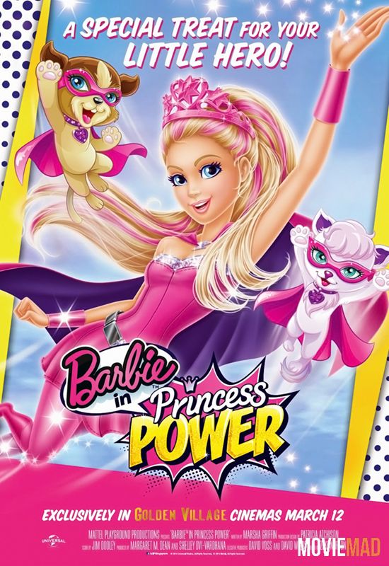 Barbie in Princess Power 2015 Hindi Dubbed BluRay Full Movie 720p 480p Movie