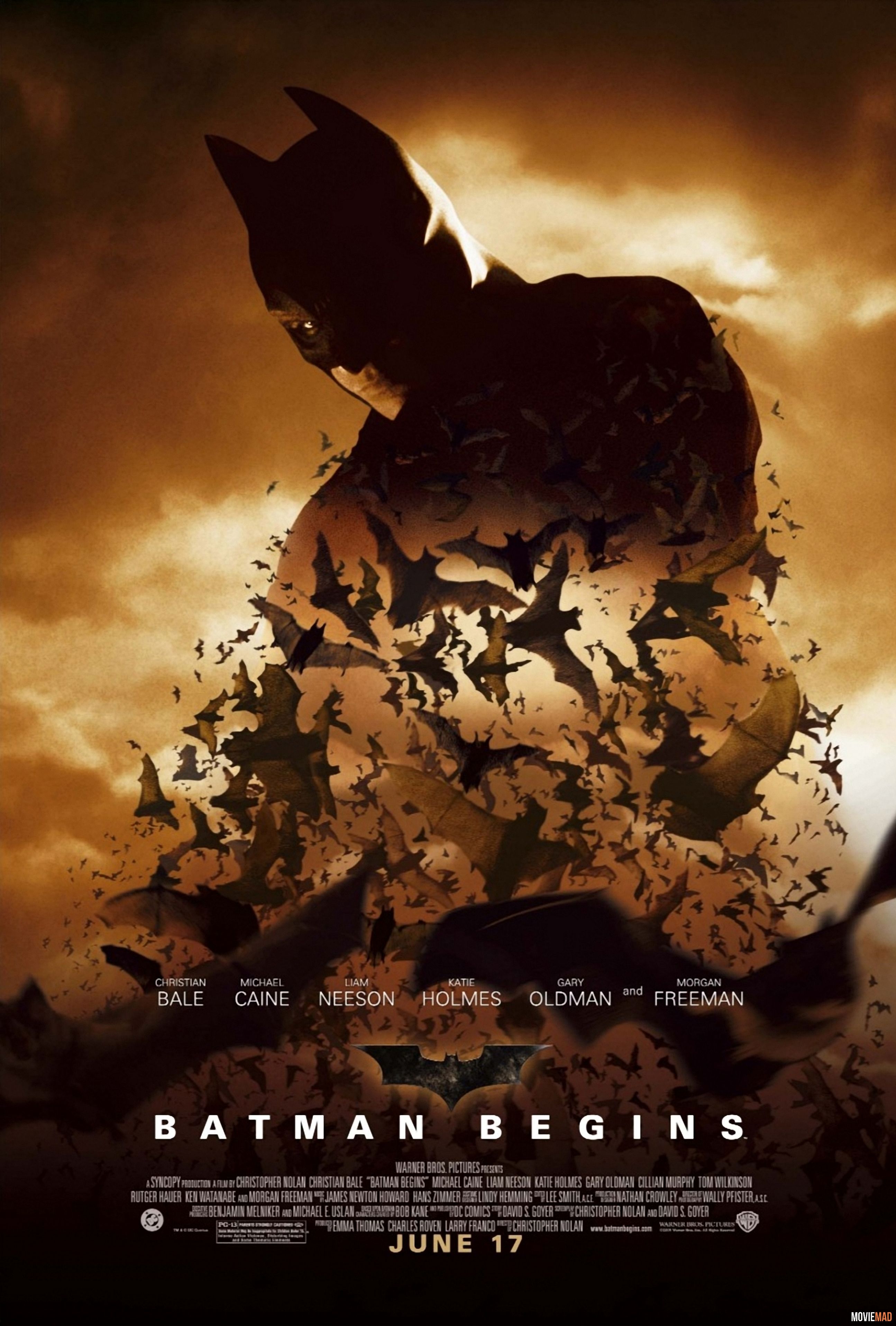 Batman Begins 2005 BluRay Dual Audio Hindi 720p 480p Movie