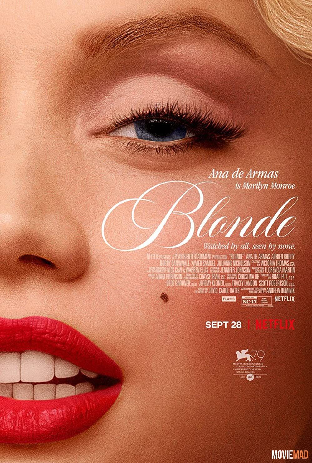 Blonde (2022) Hindi Dubbed NF HDRip Full Movie 720p 480p Movie