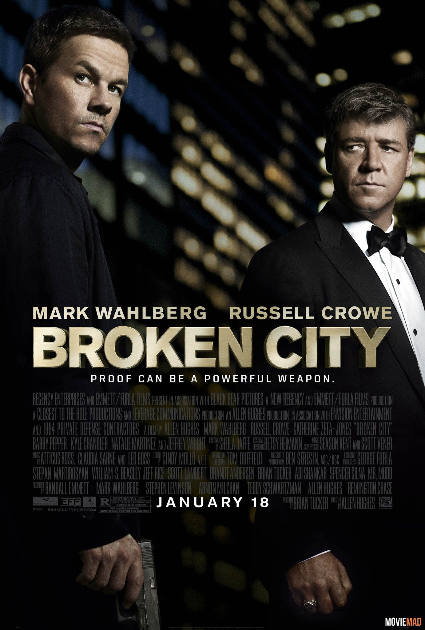 Broken City 2013 Hindi Dubbed BluRay Full Movie 720p 480p Movie