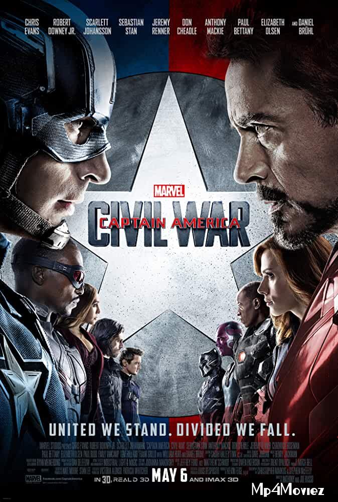 Captain America: Civil War (2016) Hindi Dubbed BluRay 720p 480p Movie