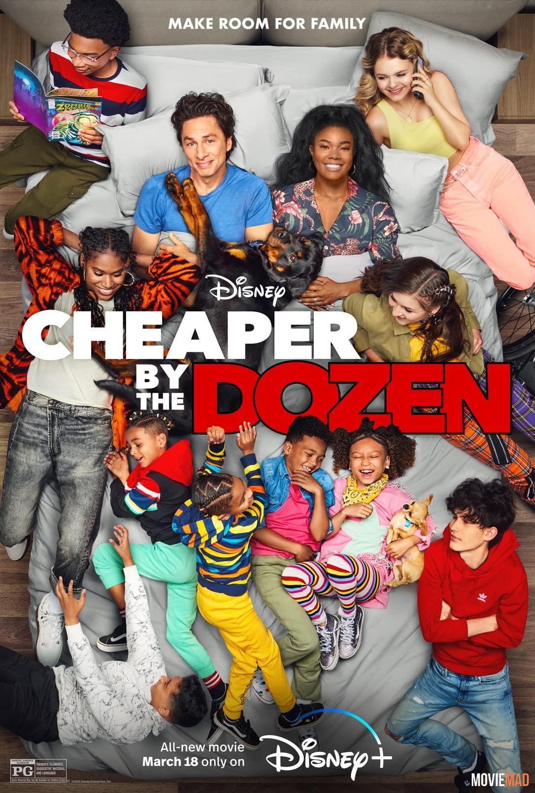 Cheaper by the Dozen 2022 Hindi (Voice Over) Dubbed WEBRip Full Movie 720p 480p Movie