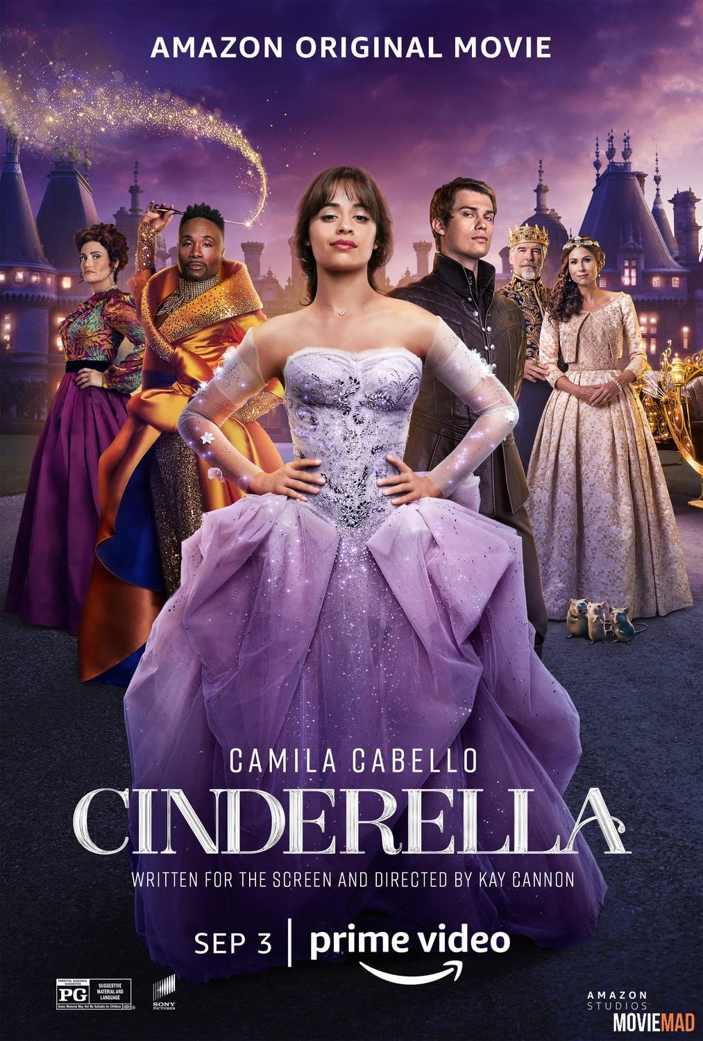 Cinderella 2021 English AMZN HDRip Full Movie 720p 480p Movie