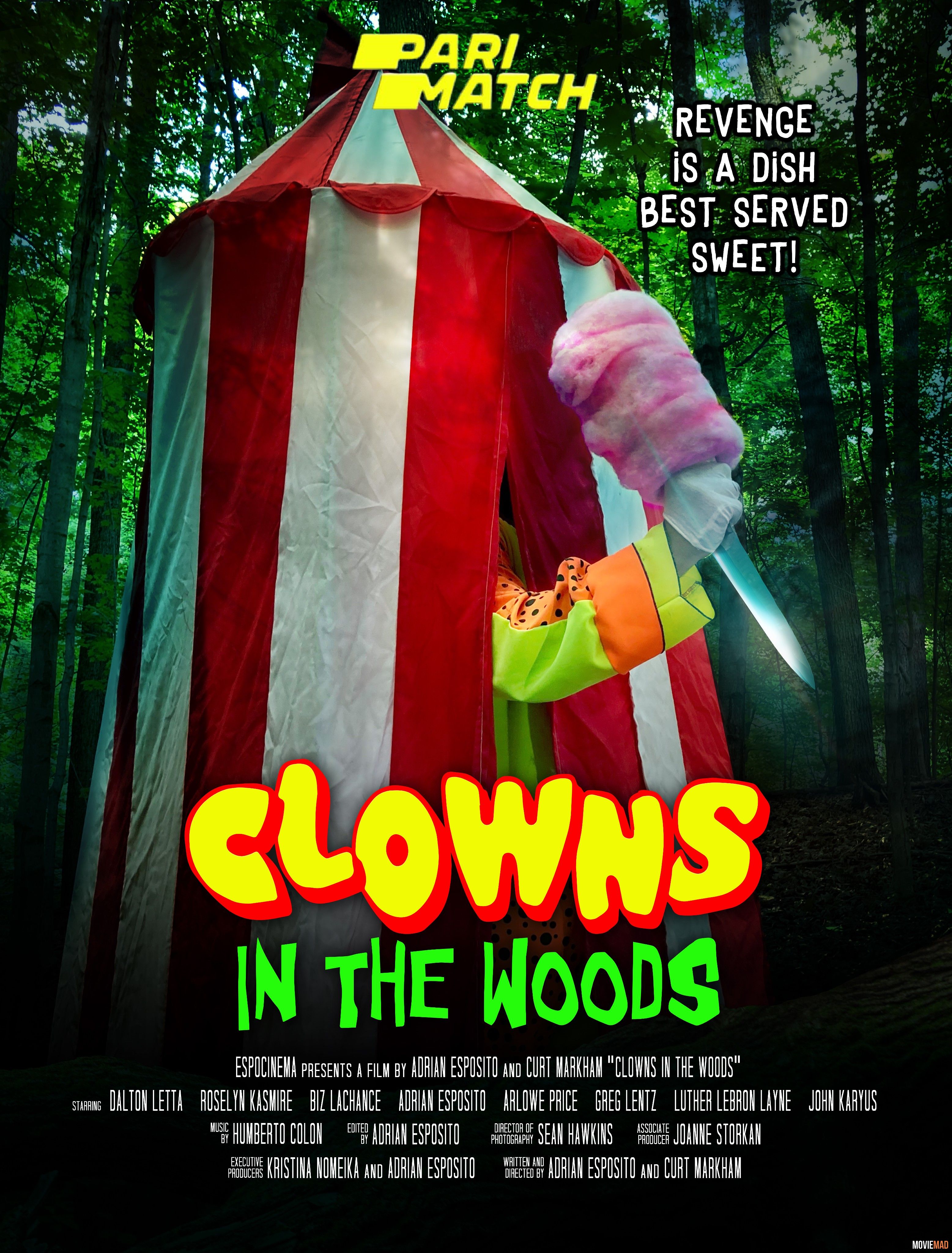 Clowns in the Woods 2021 Hindi (Voice Over) Dubbed WEBRip Full Movie 720p 480p Movie