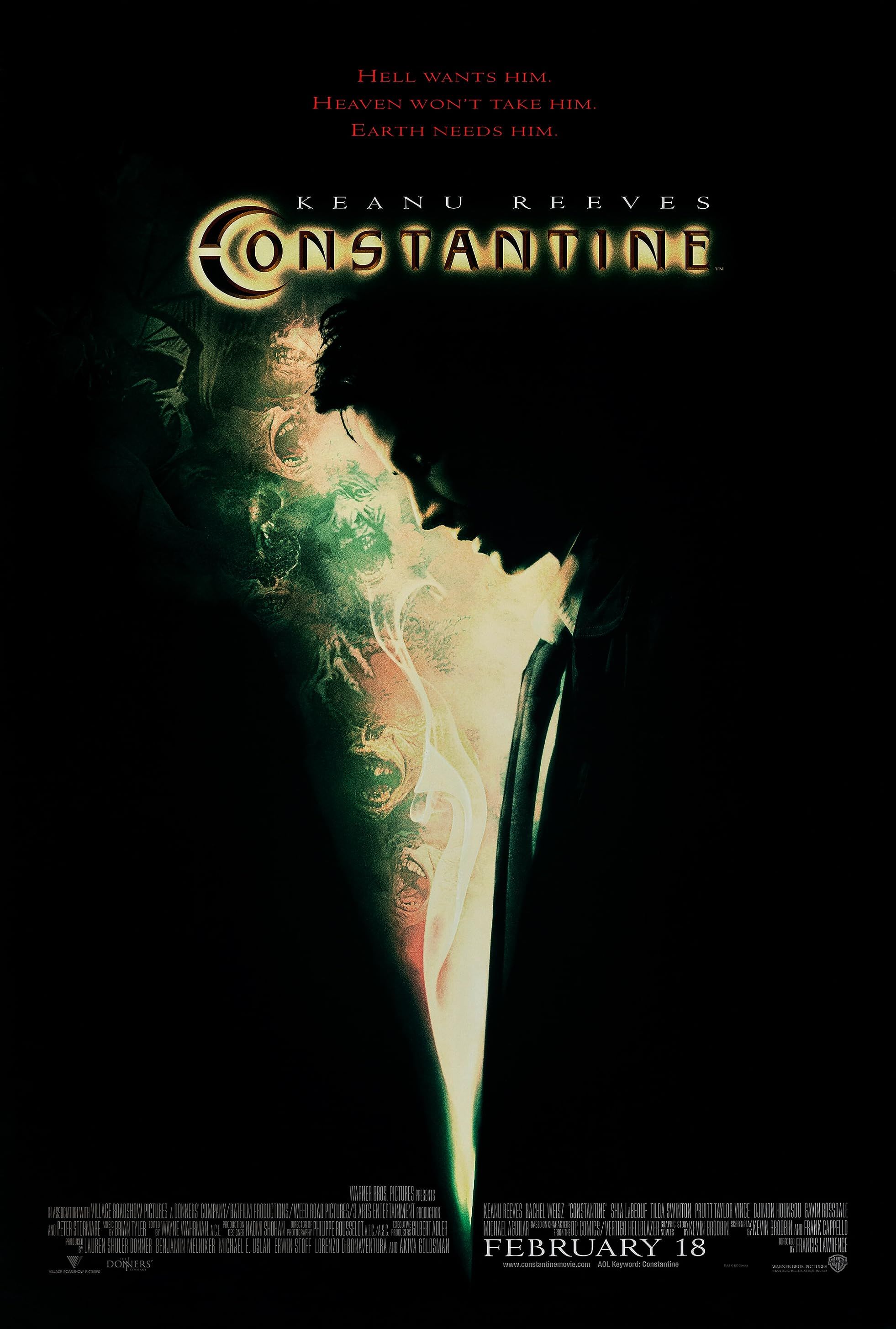 Constantine (2005) Hindi Dubbed ORG HDRip Full Movie 720p 480p