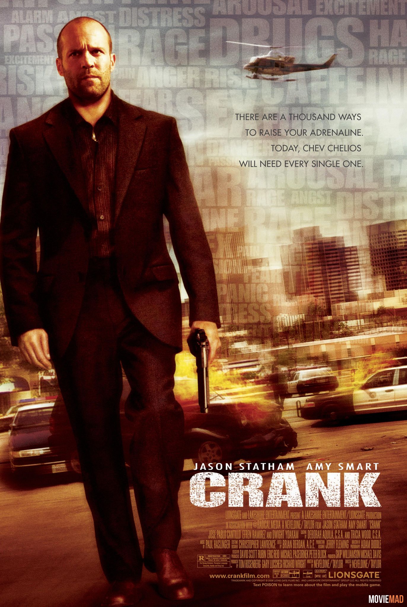 Crank 2006 Hindi Dubbed ORG BluRay Full Movie 720p 480p