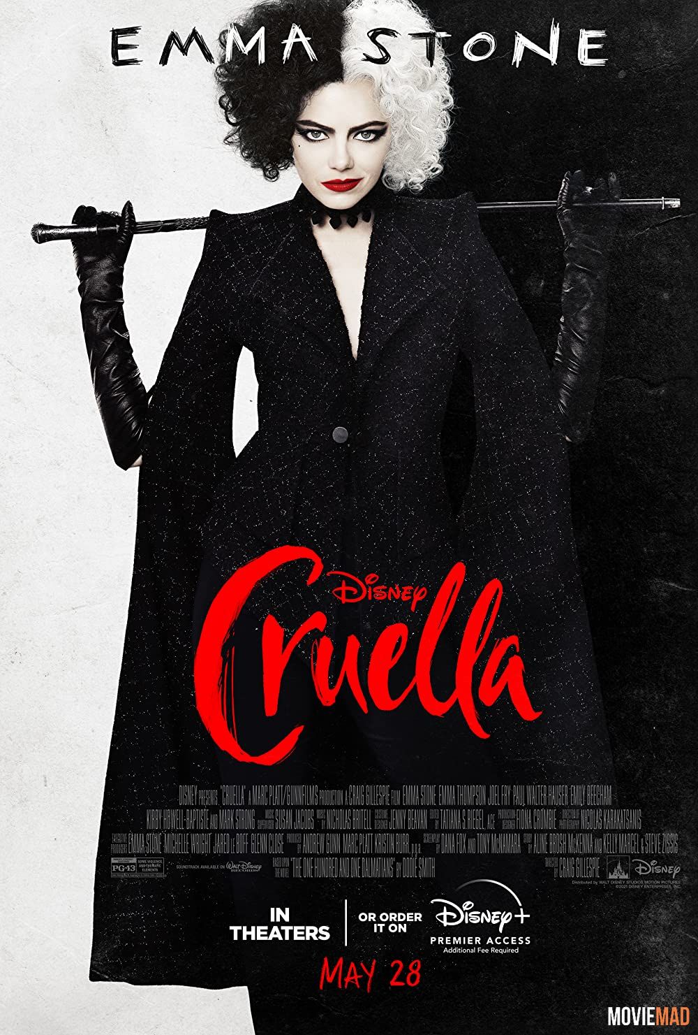 Cruella 2021 Hindi Dubbed ORG BluRay Full Movie 720p 480p Movie