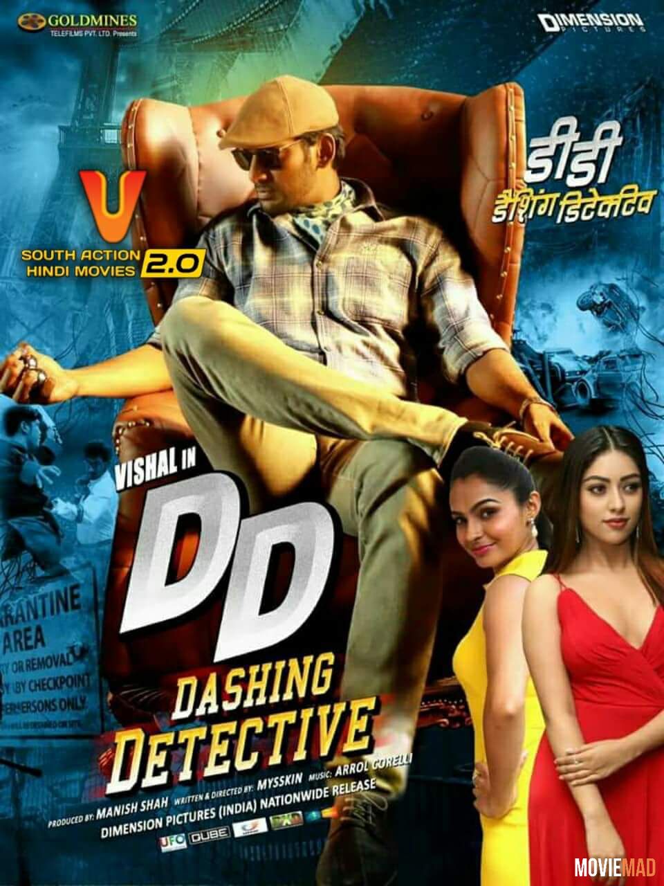 Dashing Detective (Thupparivaalan) 2021 Hindi Dubbed BluRay Full Movie 720p 480p Movie