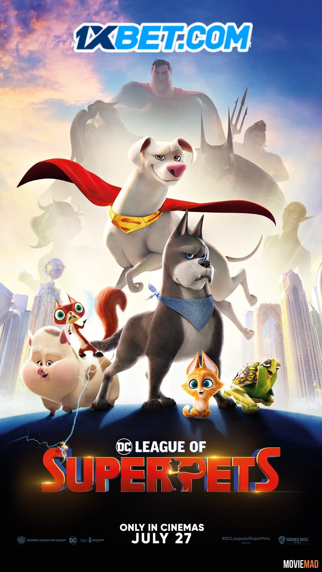 DC League of Super Pets (2022) English CAMRip Full Movie 720p 480p Movie