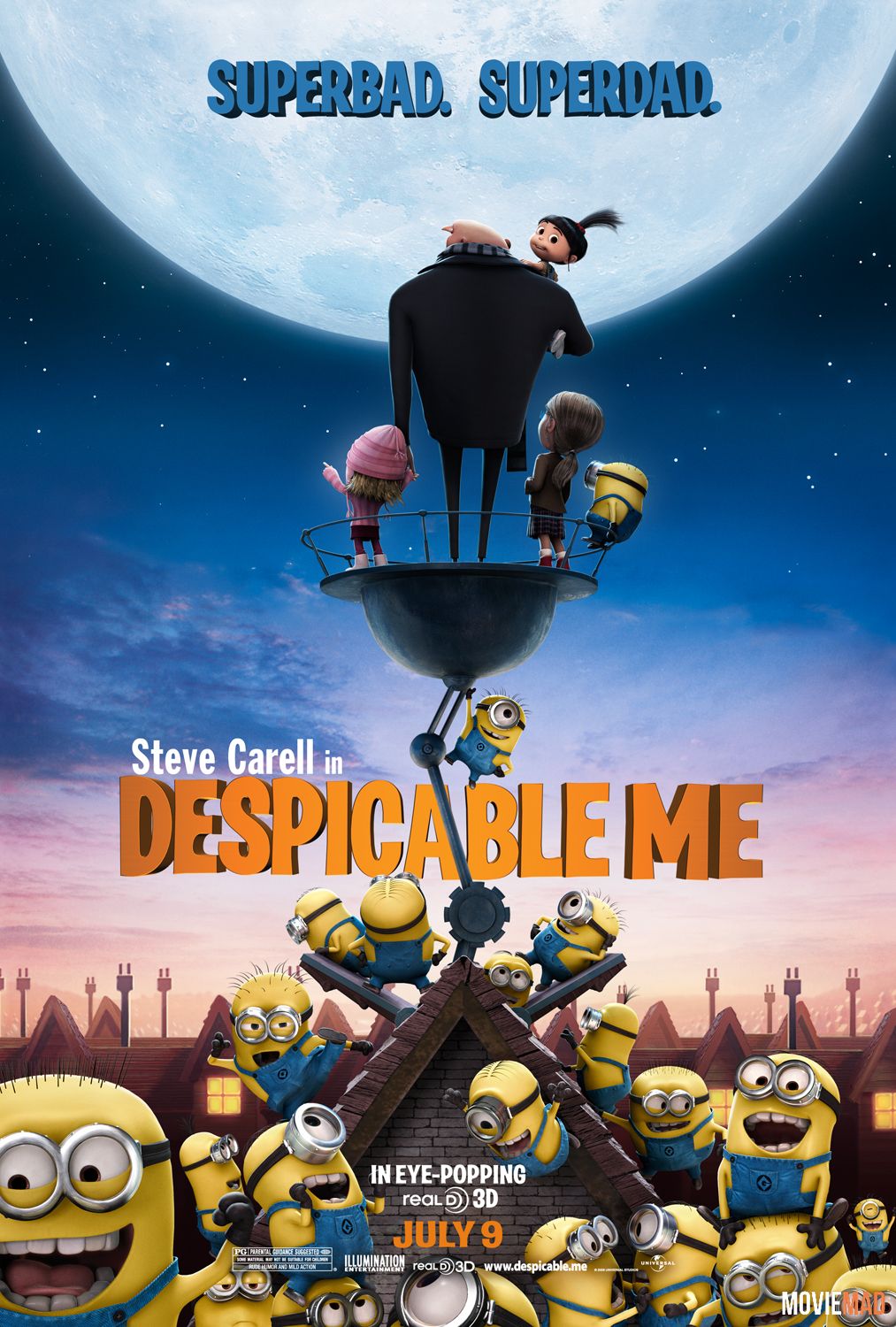 Despicable Me 2010 BluRay Hindi Dubbed ORG 720p 480p x264 Movie