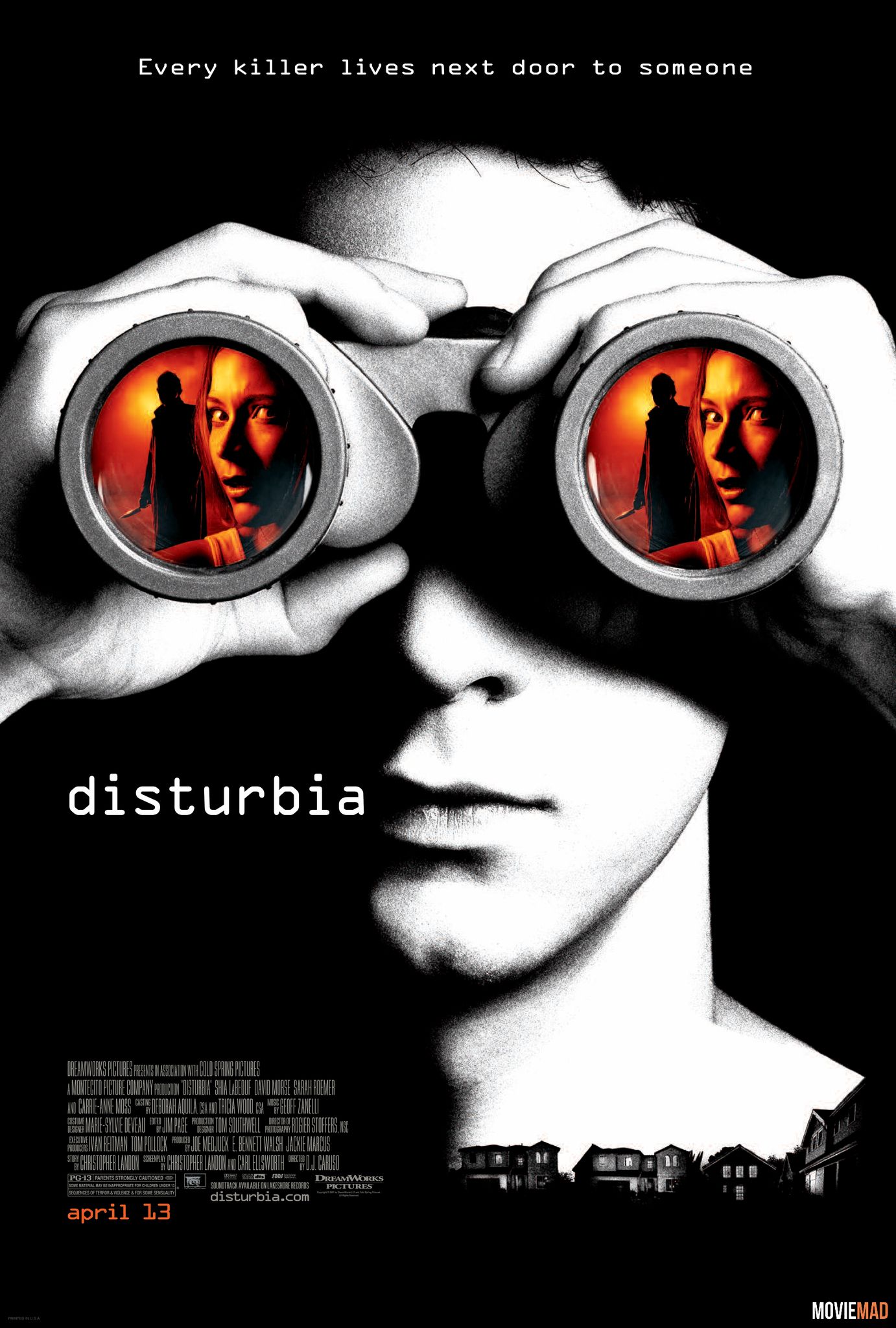 Disturbia 2007 Hindi Dubbed BluRay Full Movie 720p 480p Movie