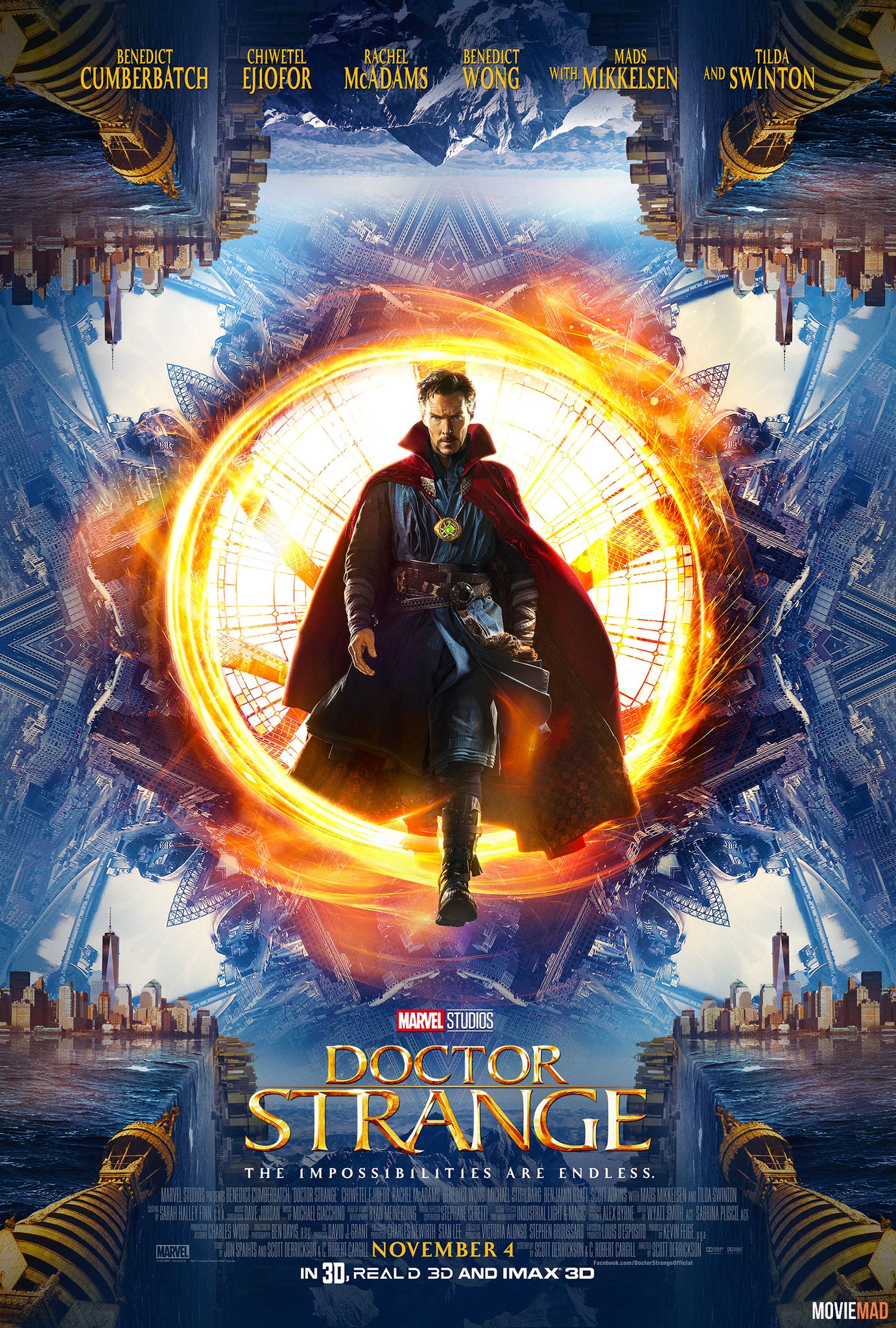 Doctor Strange 2016 Hindi Dubbed BluRay Full Movie 720p 480p Movie