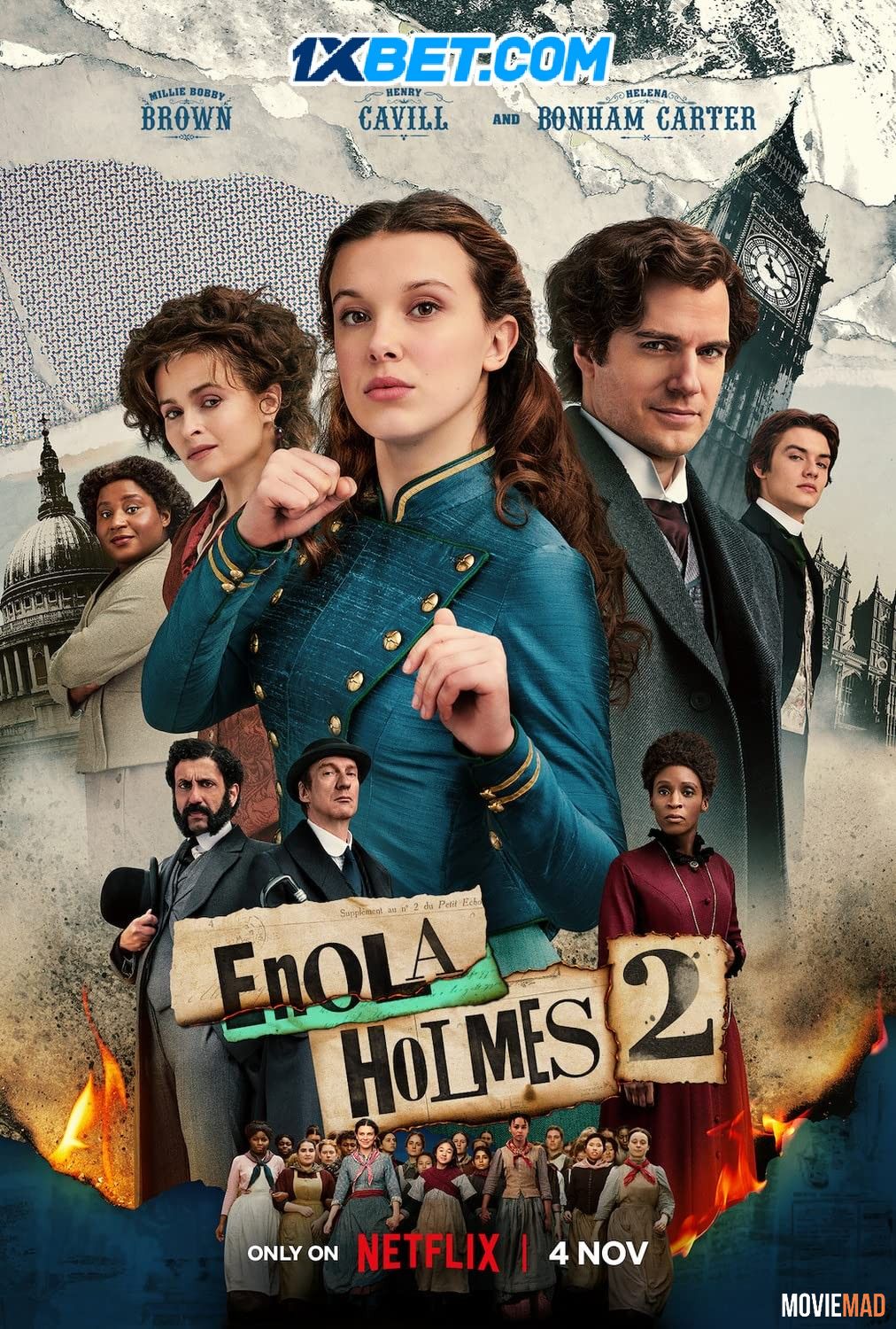 Enola Holmes 2 2022 Hindi (Voice Over) Dubbed WEBRip Full Movie 720p 480p Movie