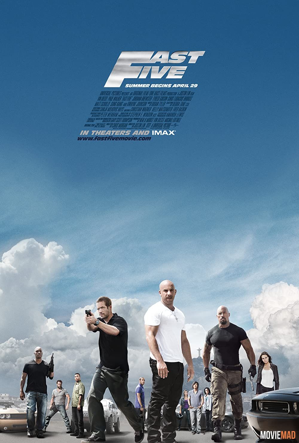 Fast Five 2011 Hindi Dubbed BluRay Full Movie 720p 480p Movie