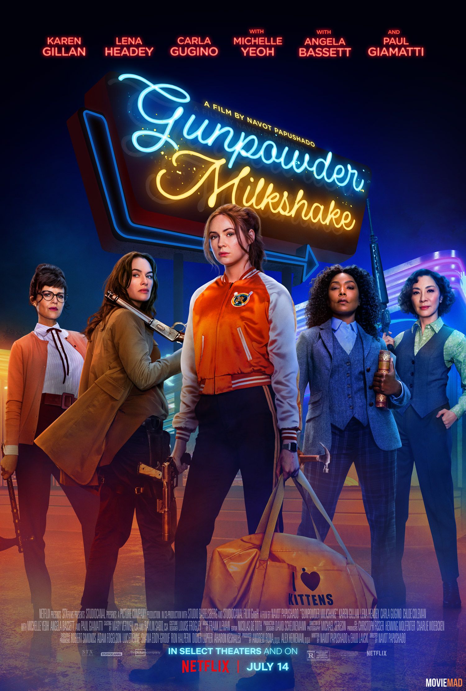 Gunpowder Milkshake (2021) English HDRip Full Movie 720p 480p Movie