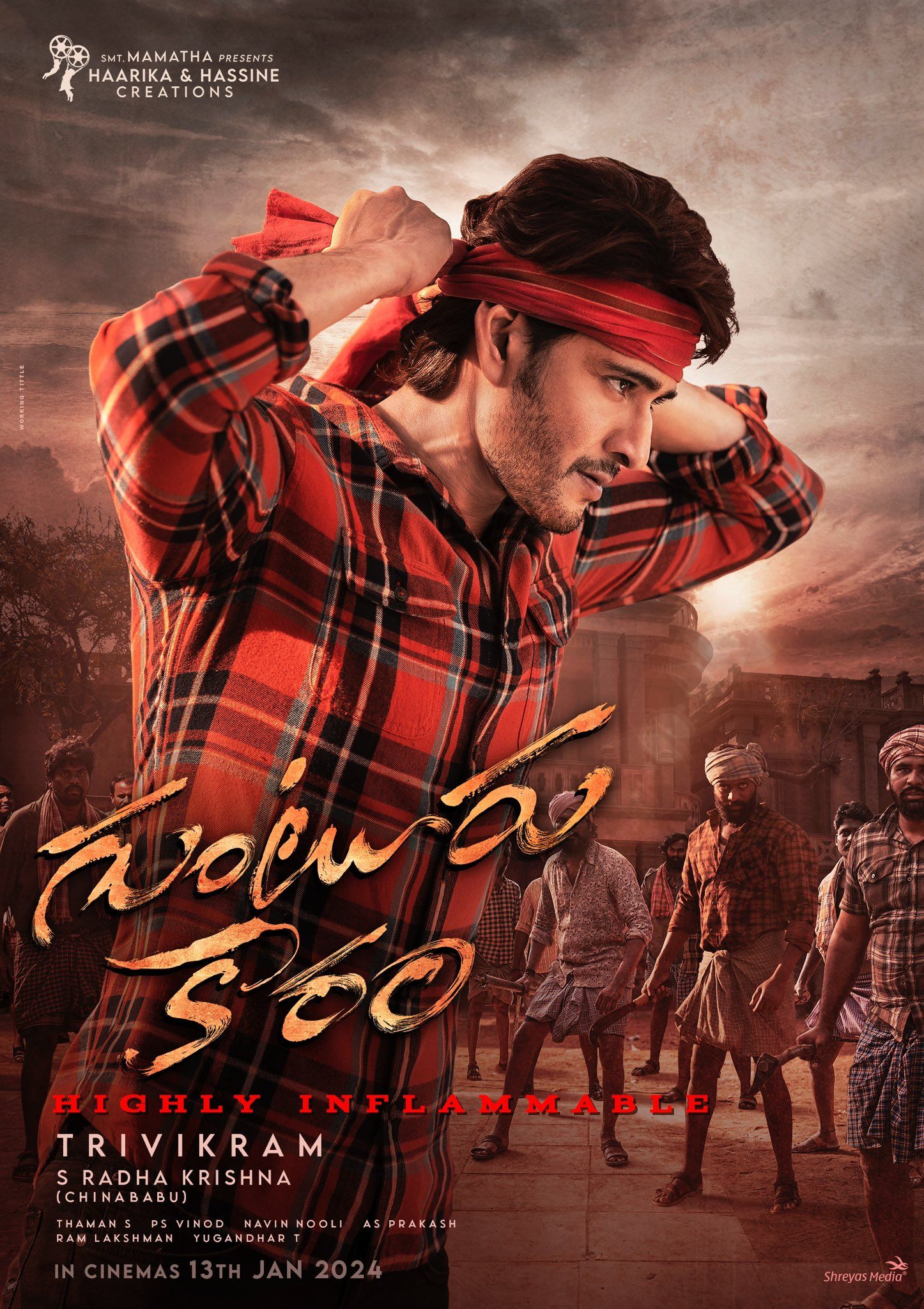 Guntur Kaaram (2024) Hindi (Studio Dub) Dubbed HDTS Full Movie 720p 480p