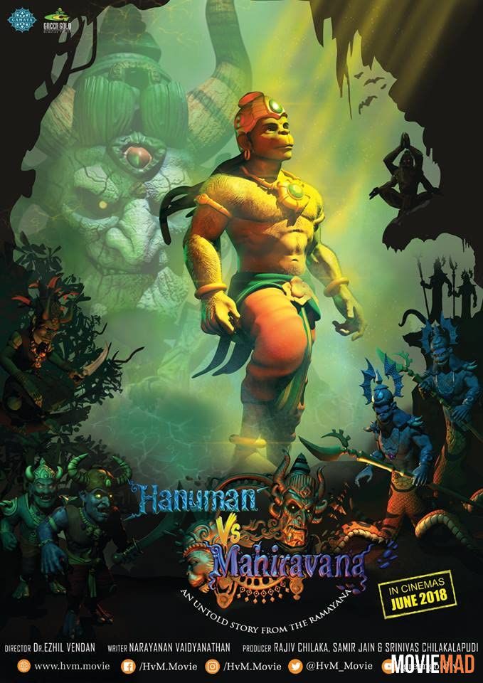 Hanuman vs Mahiravana (2018) Hindi Dubbed ORG HDRip Full Movie 1080p 720p 480p