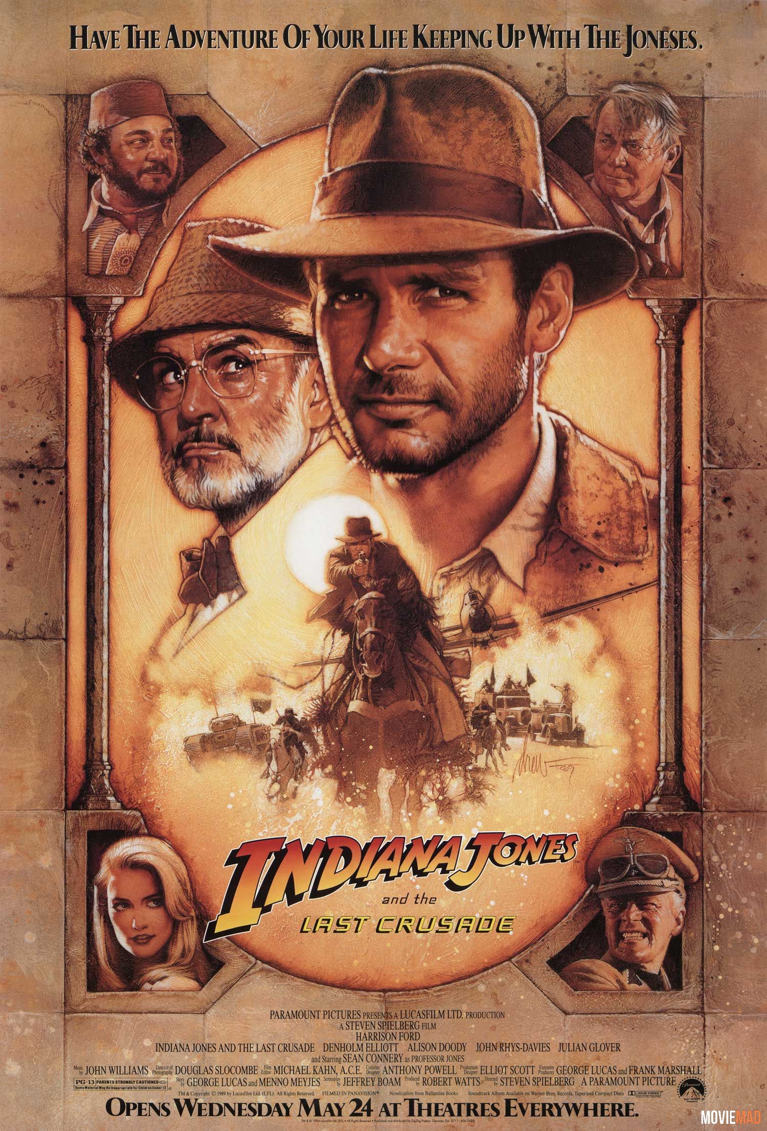 Indiana Jones and the Last Crusade 1989 Hindi Dubbed BluRay Full Movie 720p 480p Movie