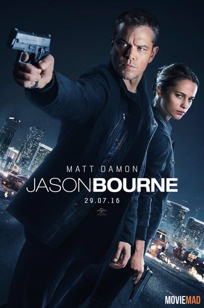 Jason Bourne 2016 BluRay Dual Audio Hindi ORG Full Movie 720p 480p Movie