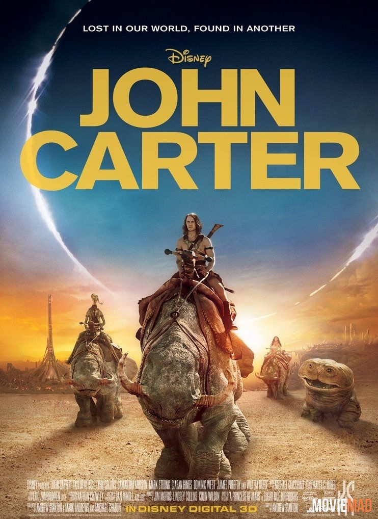 John Carter 2012 BluRay Hindi Dubbed 720p 480p Movie