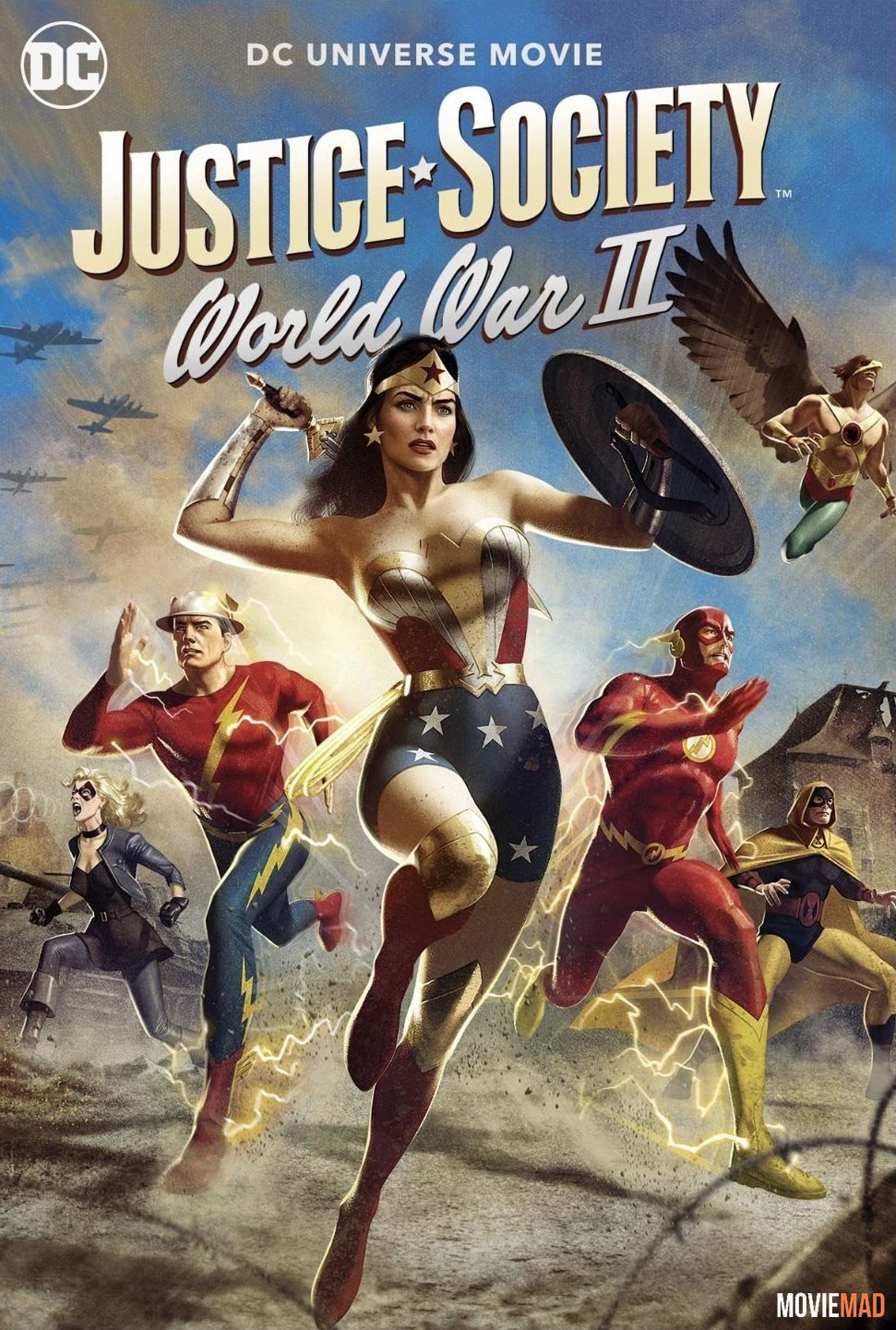 Justice Society World War II 2021 English WEB DL Full Movie 720p 480p Movie