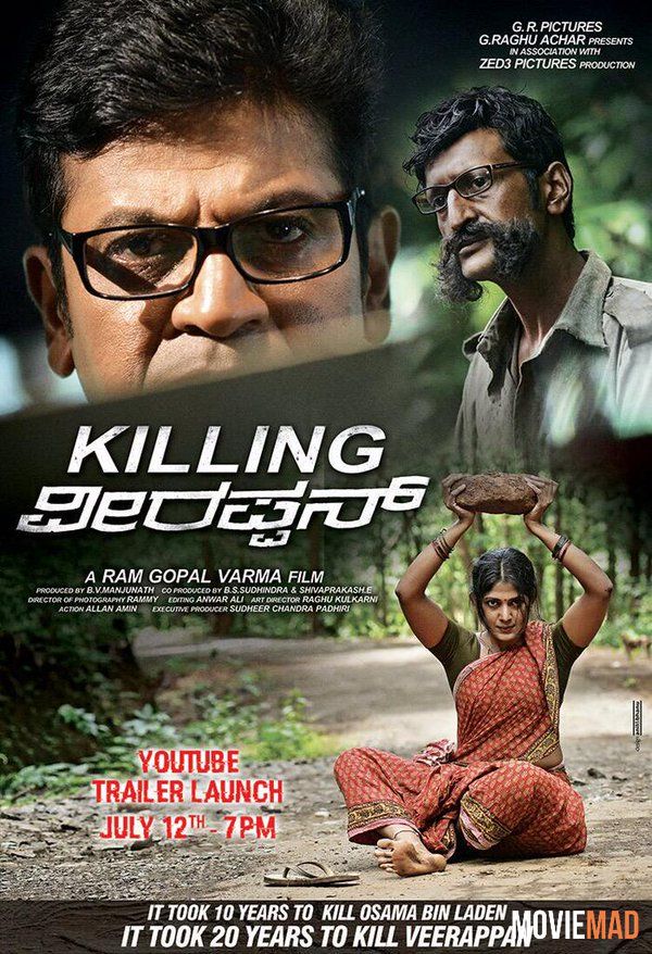 Killing Veerappan 2021 HDRip Hindi Dubbed Full Movie 720p 480p Movie