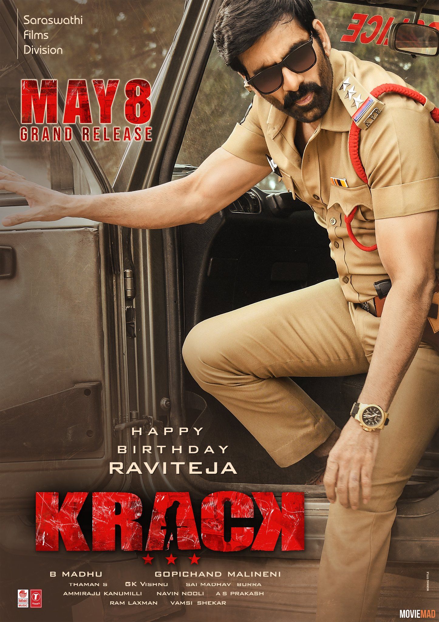 Krack 2021 HDRip Hindi Dubbed UNCUT V2 720p 480p Movie