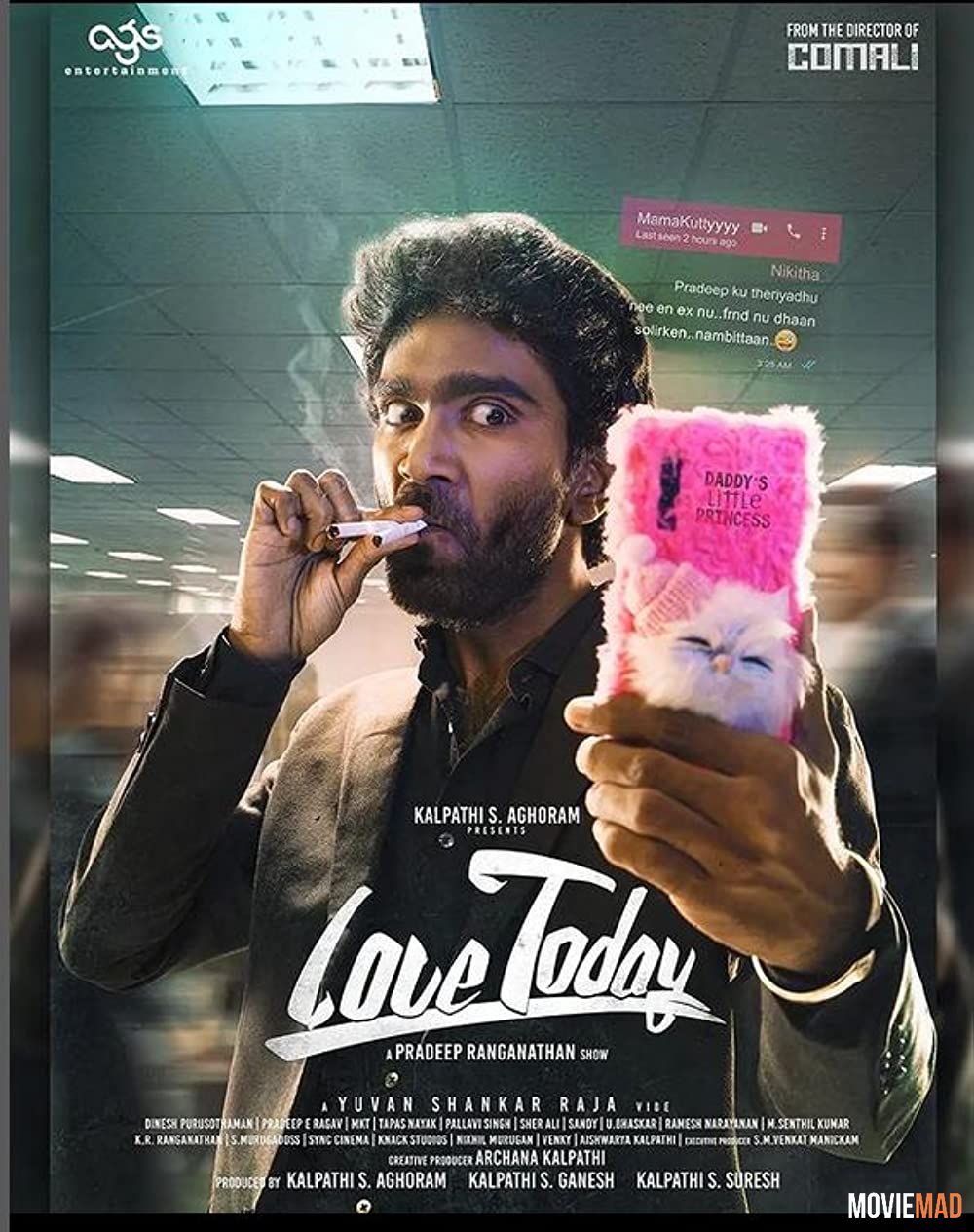 Love Today (2022) Hindi Dubbed (Studio-DUB) HDRip Full Movie 720p 480p Movie