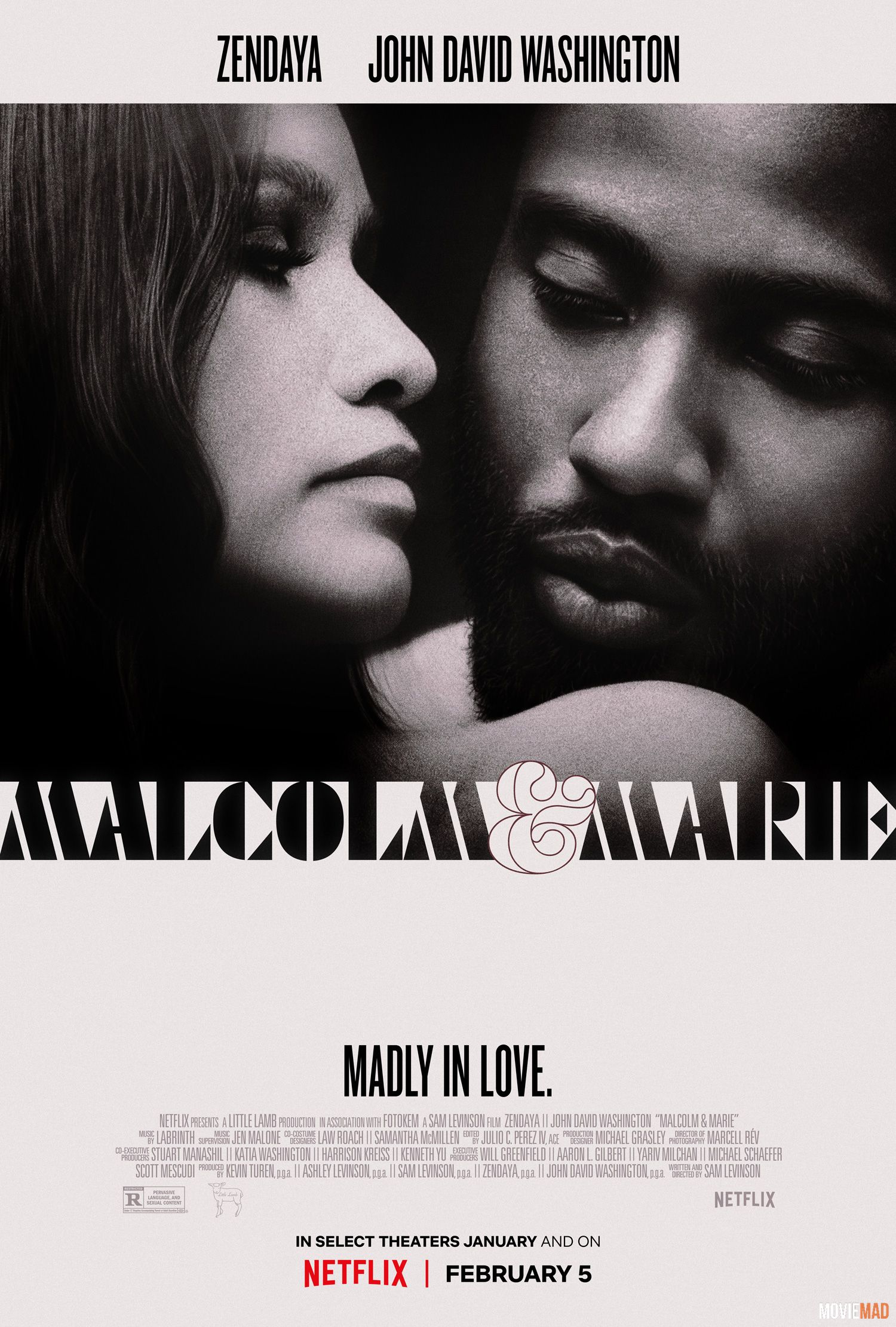 Malcolm and Marie 2021 English WEB DL Full Movie 720p 480p Movie