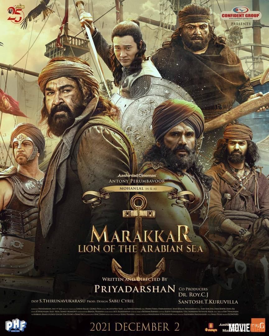 Marakkar Arab Sagar Ka Sher 2021 Hindi AMZN HDRip Full Movie 1080p 720p 480p Movie