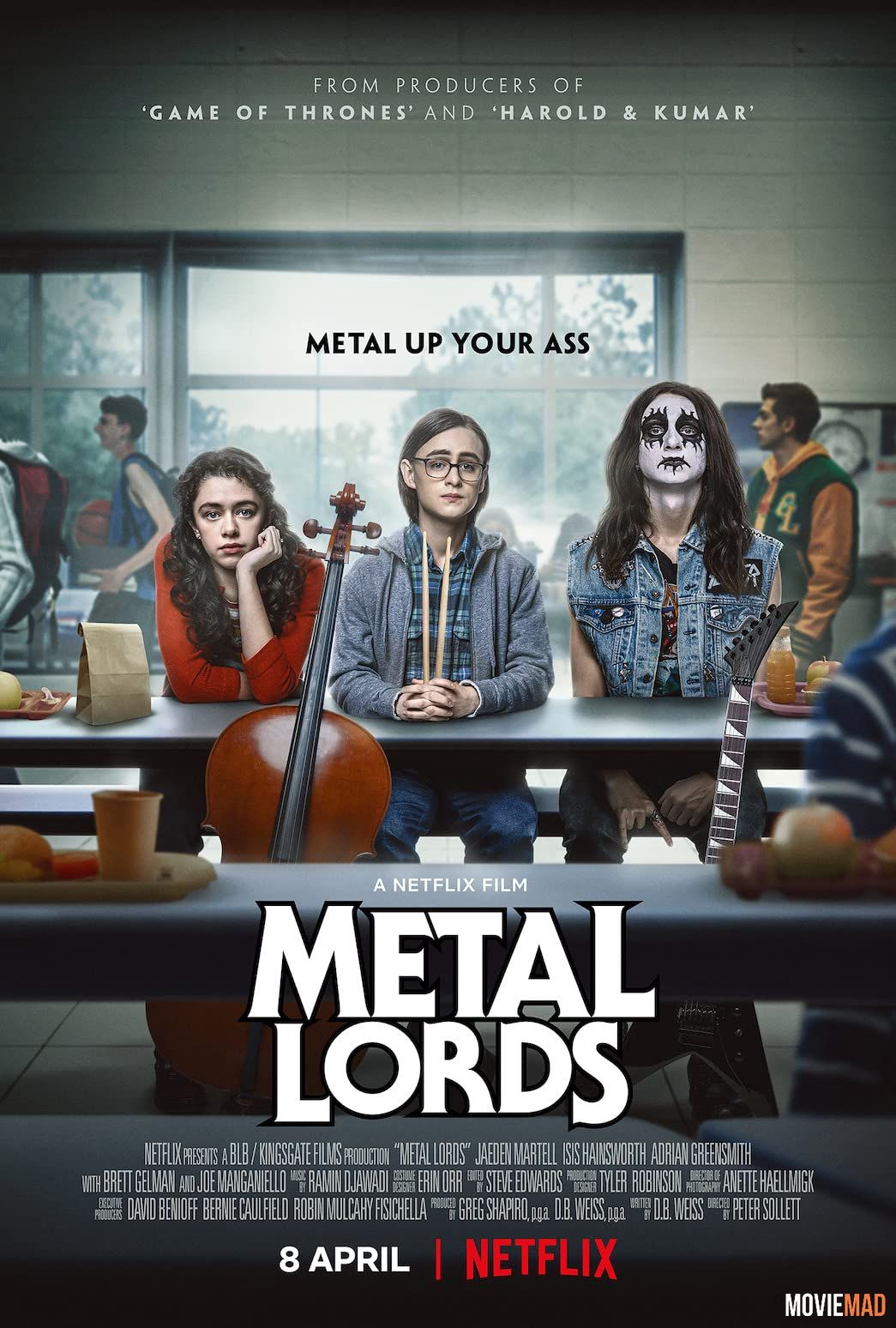 Metal Lords (2022) Hindi Dubbed ORG HDRip Netflix Full Movie 1080p 720p 480p