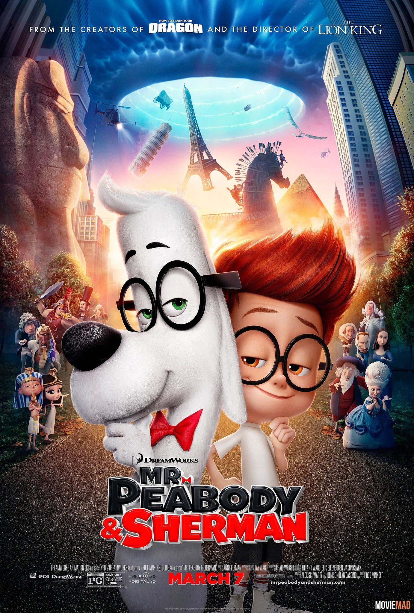 Mr. Peabody & Sherman 2014 Hindi Dubbed BluRay Full Movie 720p 480p Movie