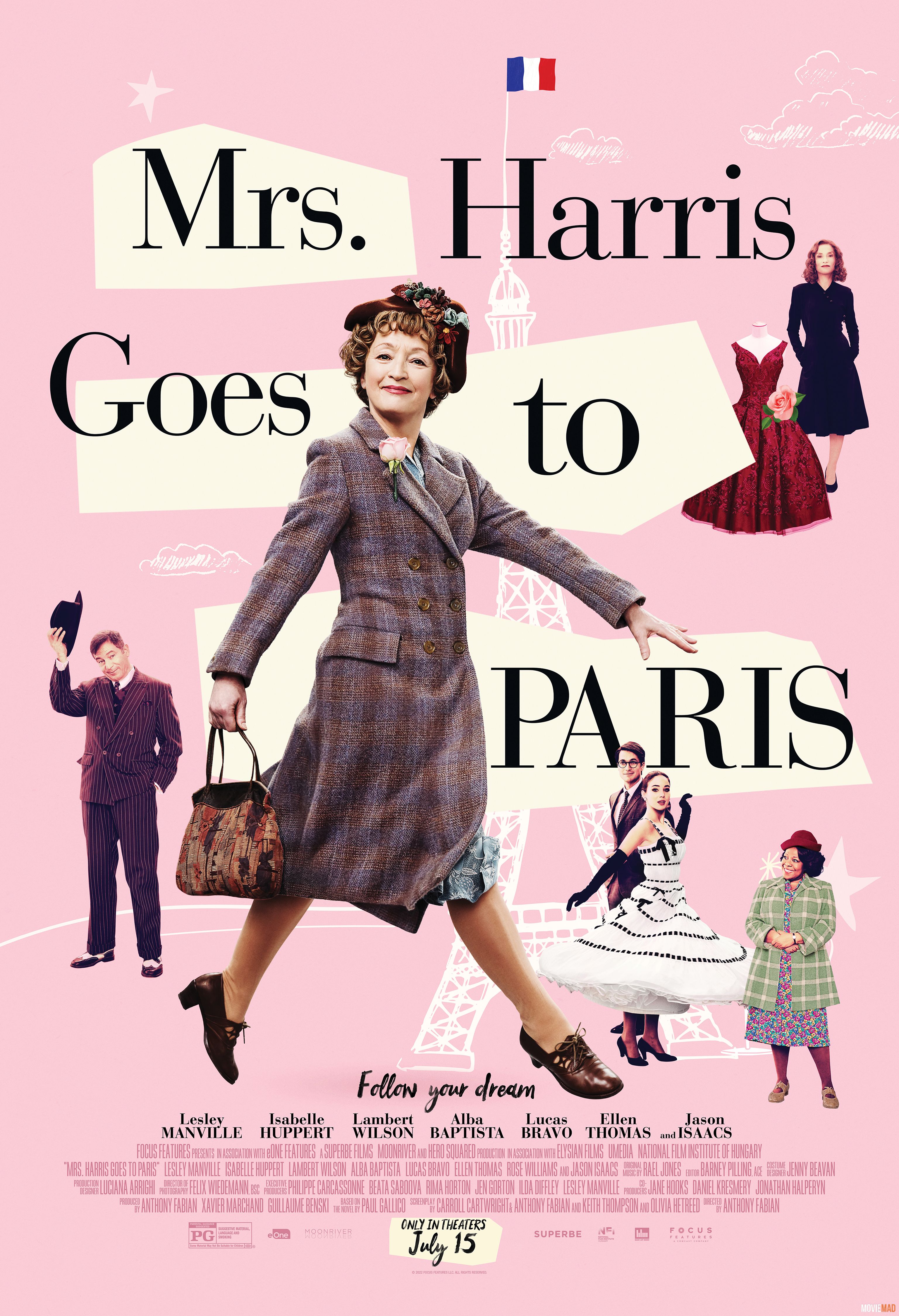 Mrs Harris Goes to Paris 2022 Hindi (Voice Over) Dubbed WEBRip Full Movie 720p 480p