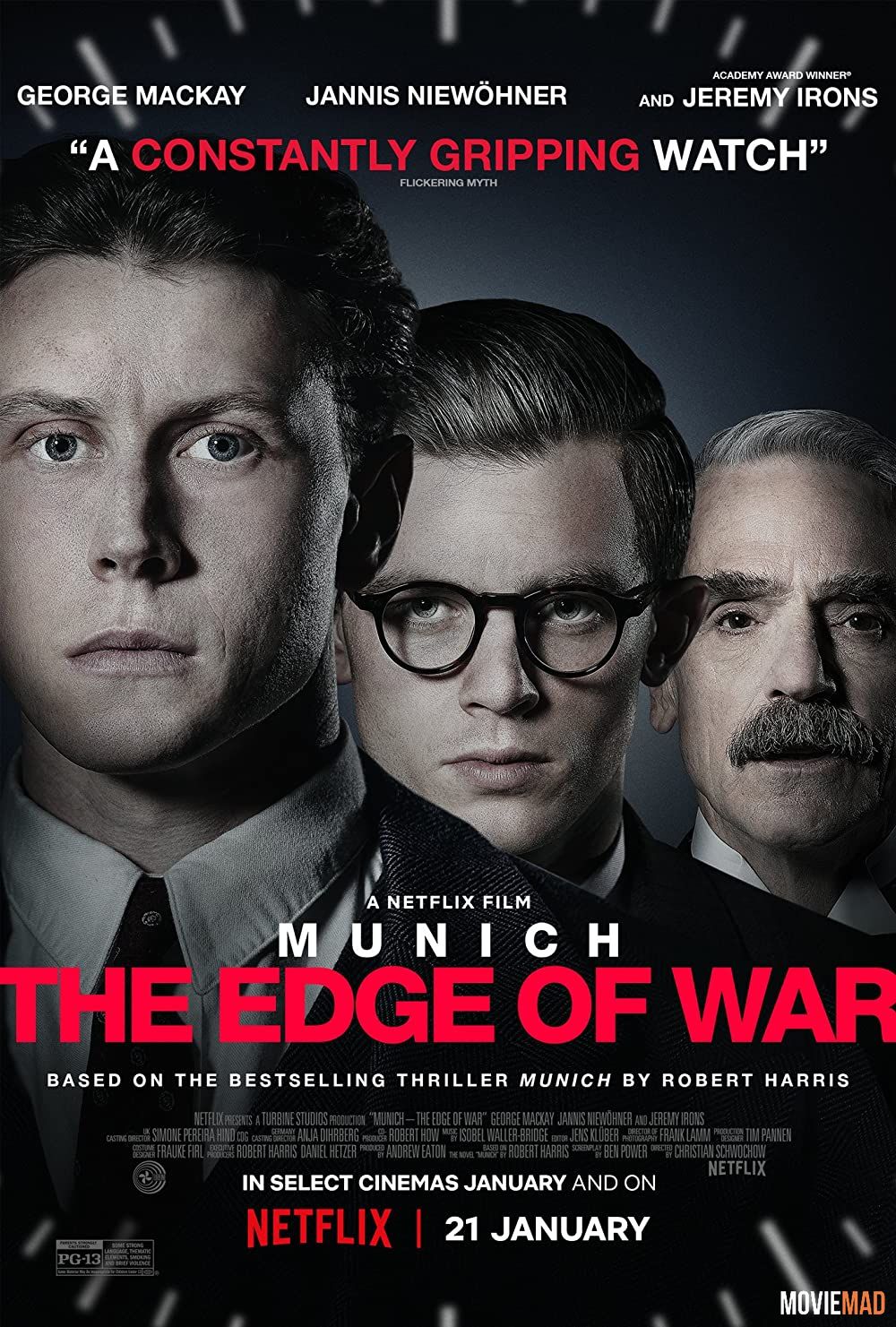 Munich The Edge of War (2022) Hindi Dubbed NF HDRip Full Movie 720p 480p Movie