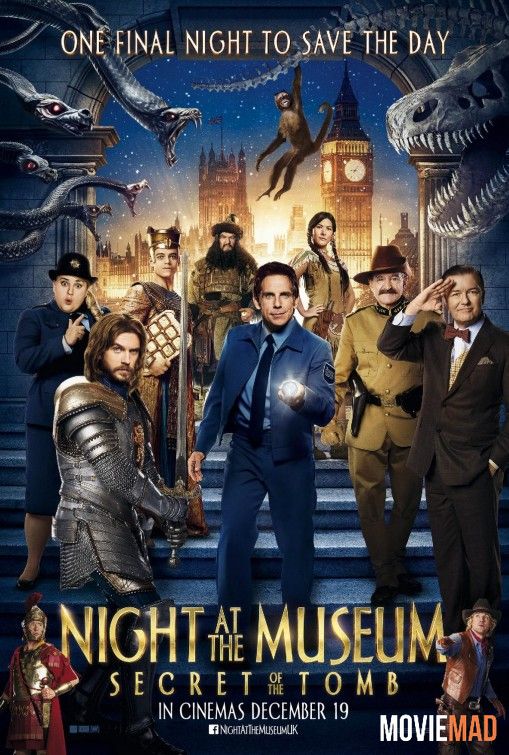 Night at the Museum: Secret of the Tomb 2014 Hindi Dubbed BluRay Full Movie 720p 480p Movie