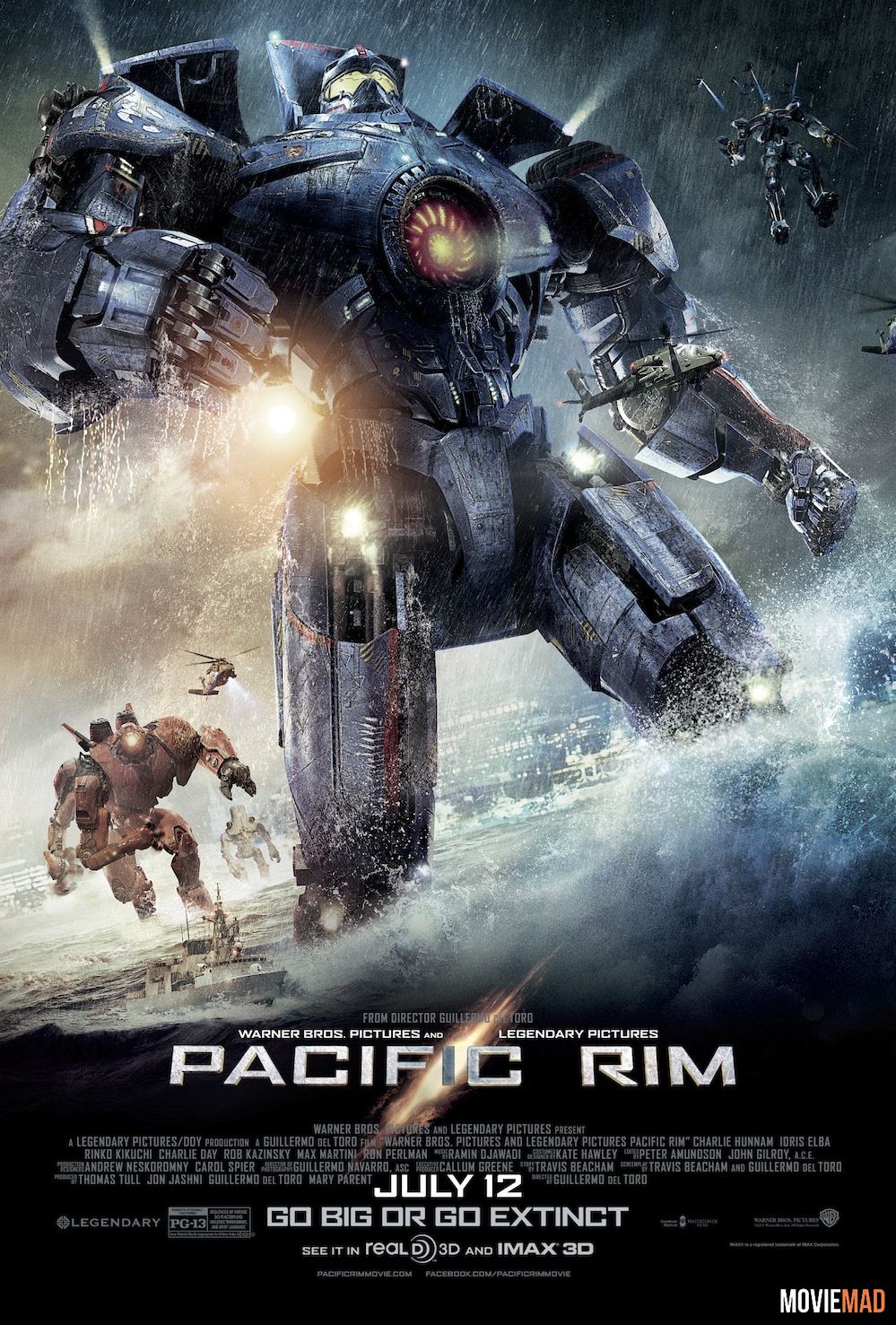 Pacific Rim 2013 Hindi Dubbed BluRay Full Movie 720p 480p