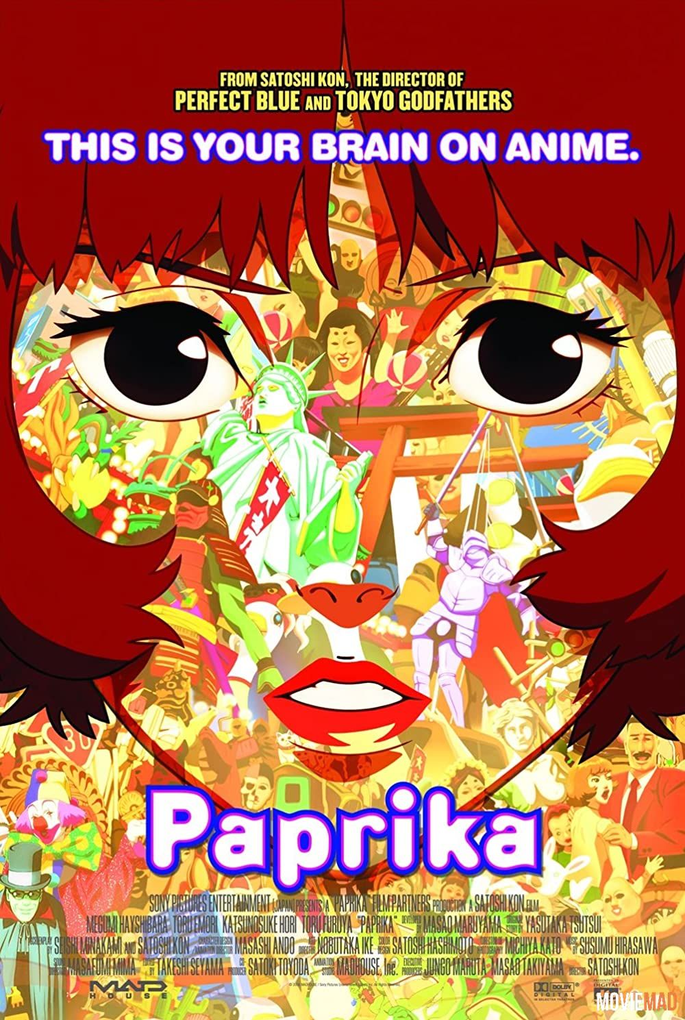 Paprika (2006) Hindi Dubbed ORG BluRay Full Movie 720p 480p Movie