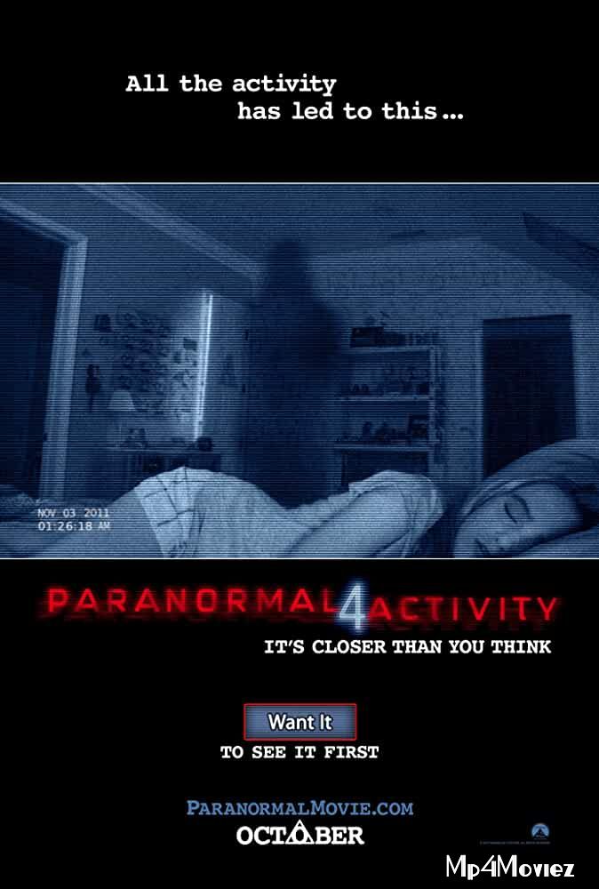 Paranormal Activity 4 2012 Dual Audio Hindi 720p 480p BluRay Movie