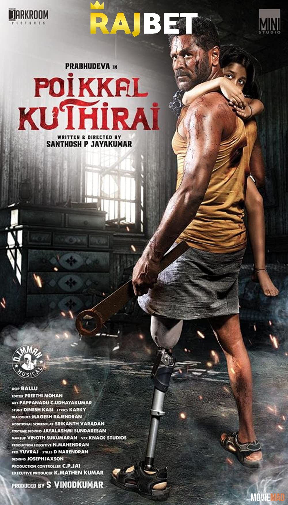 Poikkal Kuthirai (2022) Hindi (HQ Dub) Dubbed HDRip Full Movie 720p 480p Movie