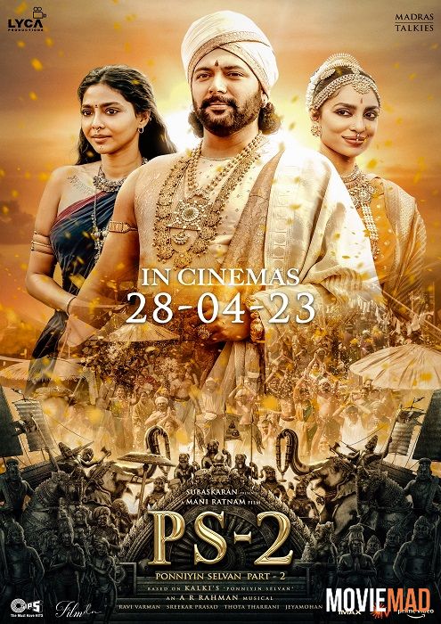 Ponniyin Selvan Part Two (2023) Hindi Dubbed ORG AMZN HDRip Full Movie 720p 480p Movie