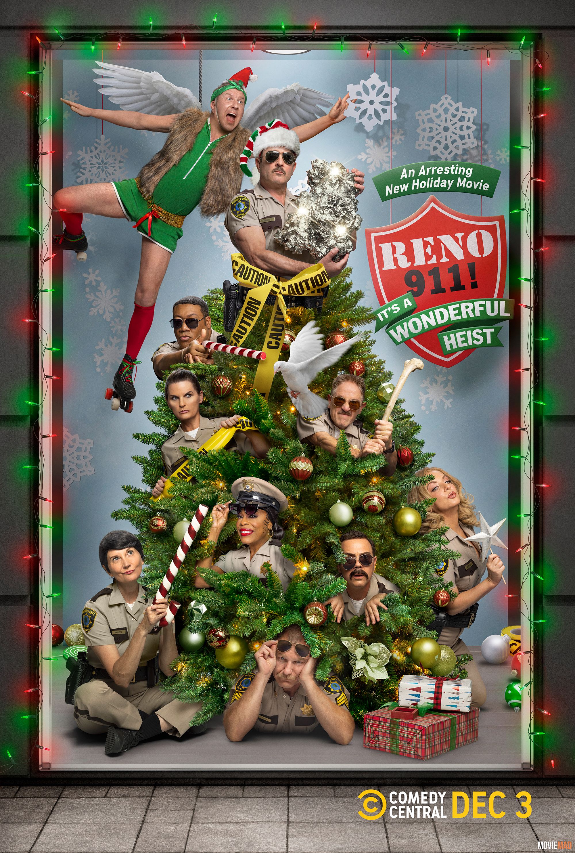 Reno 911 Its a Wonderful Heist (2022) English HDRip Full Movie 720p 480p Movie