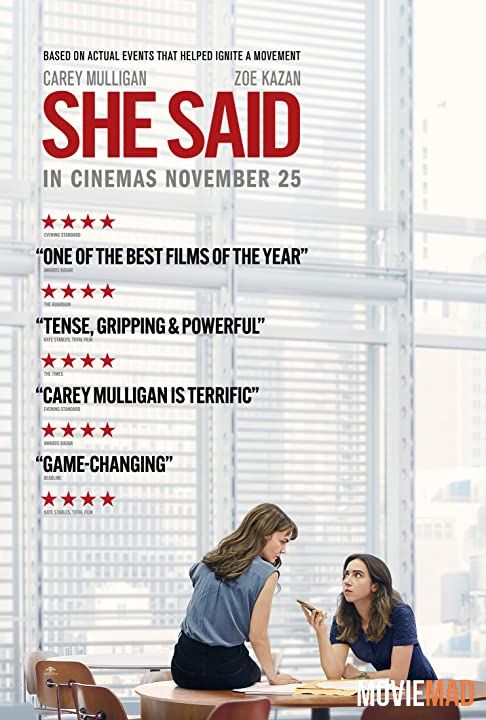 She Said (2022) Hindi Dubbed ORG HDRip Full Movie 720p 480p Movie