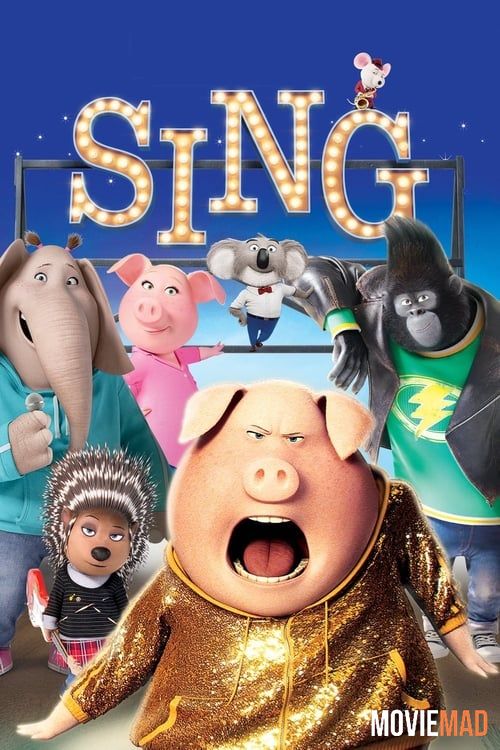 Sing 2016 Hindi Dubbed BluRay Full Movie 720p 480p Movie