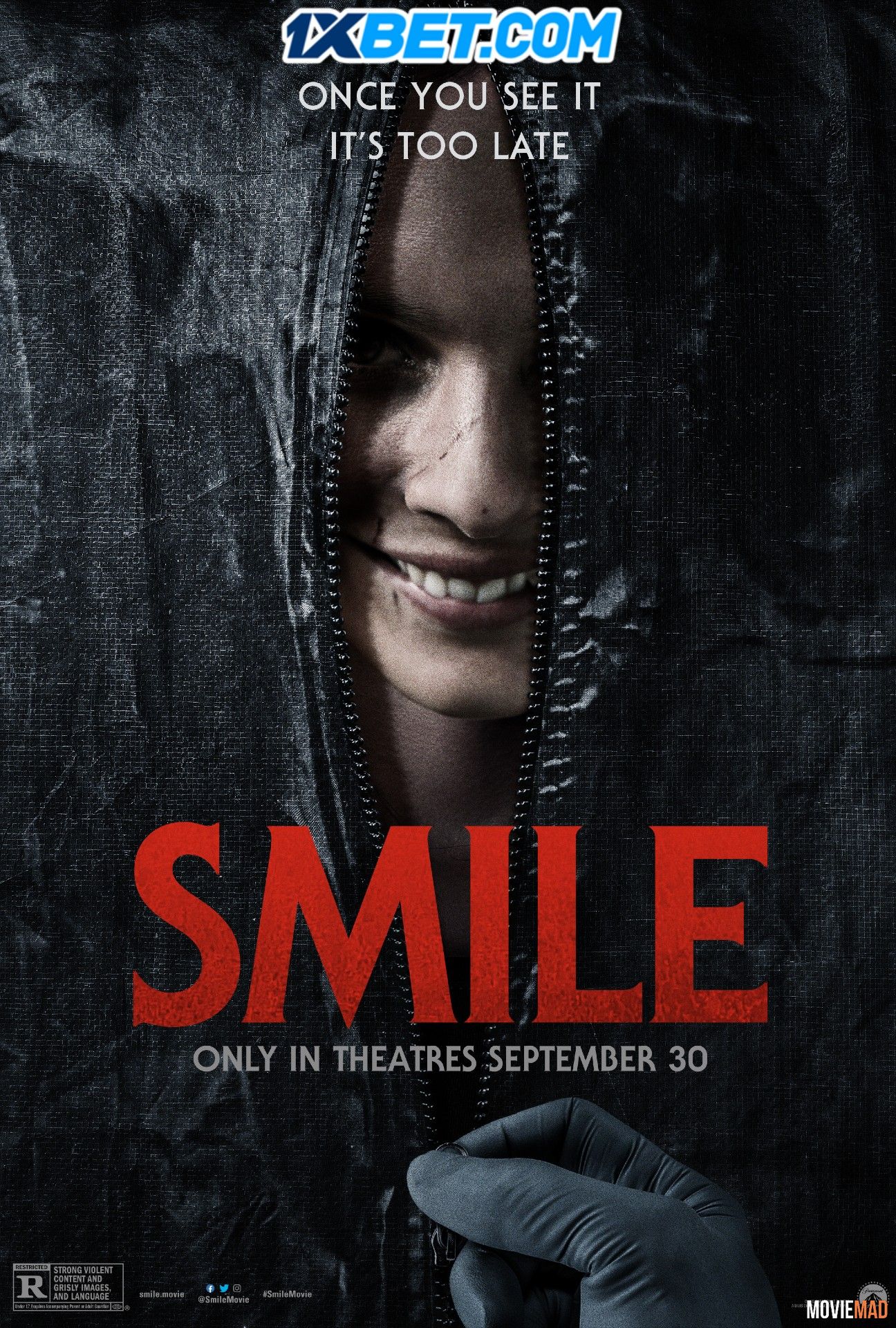 Smile (2022) English CAMRip Full Movie 720p 480p Movie