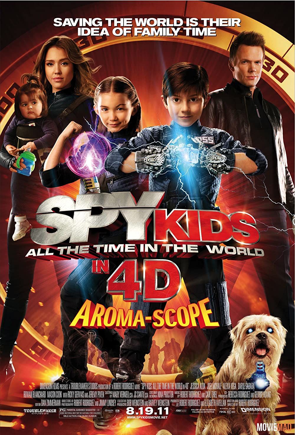 Spy Kids 4-D: All the Time in the World 2011 Hindi Dubbed BluRay Full Movie 720p 480p Movie