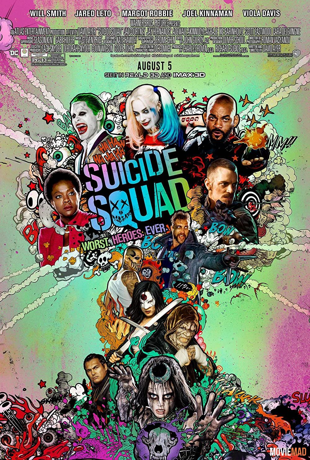 Suicide Squad (2016) EXTENDED Hindi Dubbed ORG BluRay Full Movie 1080p 720p 480p Movie